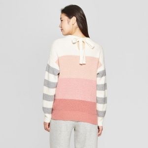 Color block sweater